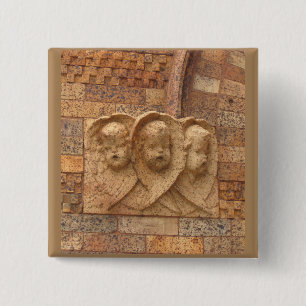 Stone Citizens three granite infants 2 Inch Square Button