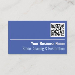 Stone Cleaning & Restoration QR Code Business Card