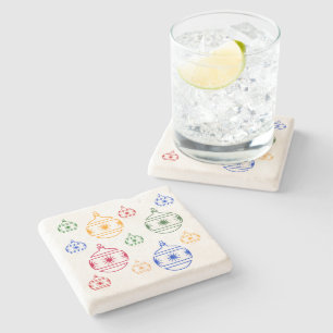 Stone Coaster - Christmas Tree Ornaments