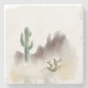 Stone Coaster Desert Scene