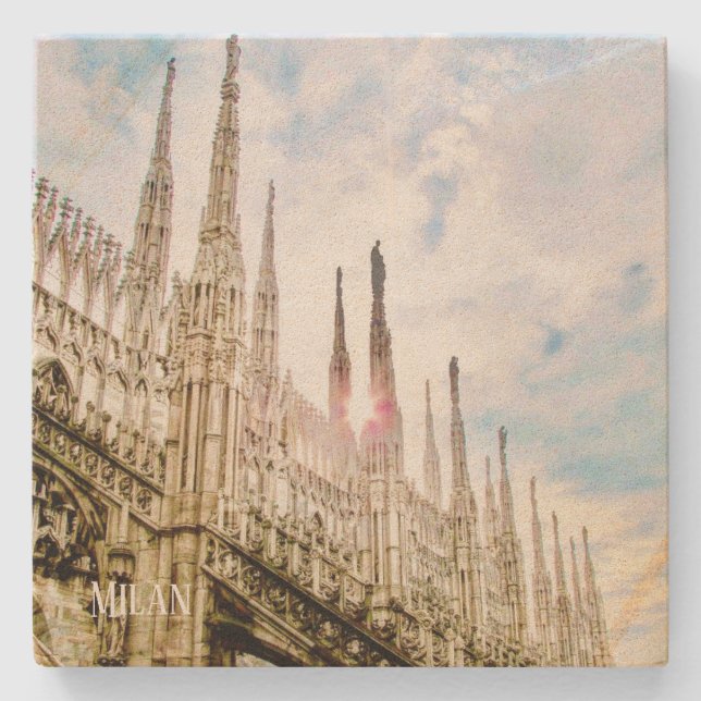 Stone Coaster Duomo in Milan, Italy (Front)