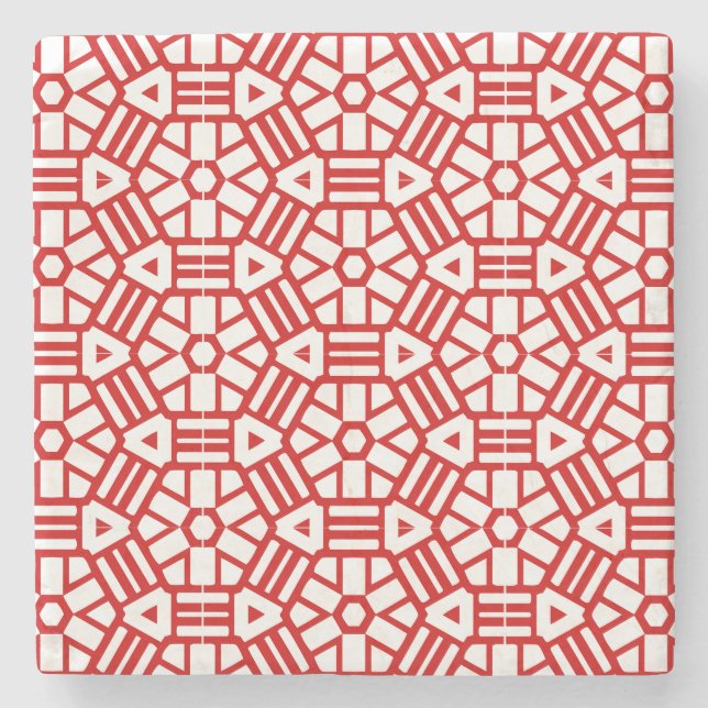 Stone Coaster - Hexagon and Bars (Front)