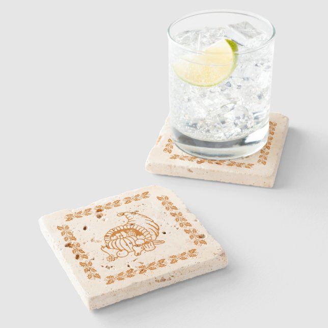 Stone Coaster - Horn of Plenty (Side)