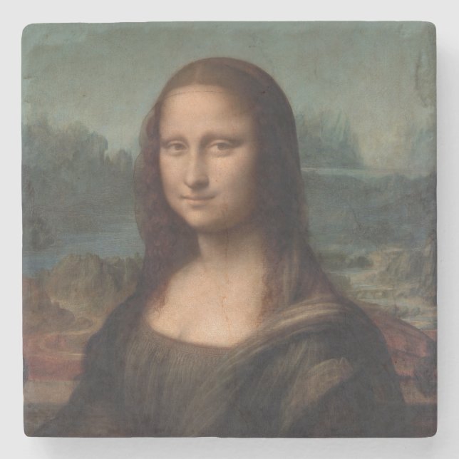 STONE COASTER : LEONARDO DA VINCI : Mona Lisa (Front)