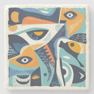 Stone Coaster Sea Theme