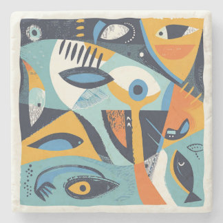 Stone Coaster Sea Theme 3