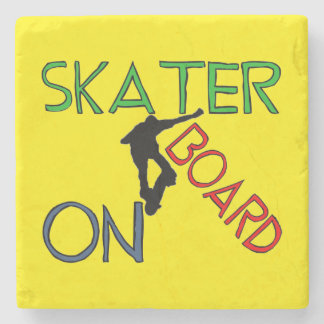 Stone Coaster - Skater On Board