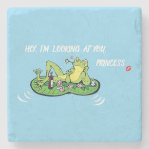 Stone Coaster Valentine's Day Love Frog