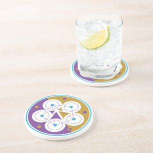 Stone Coaster with Group Attunement Symbol