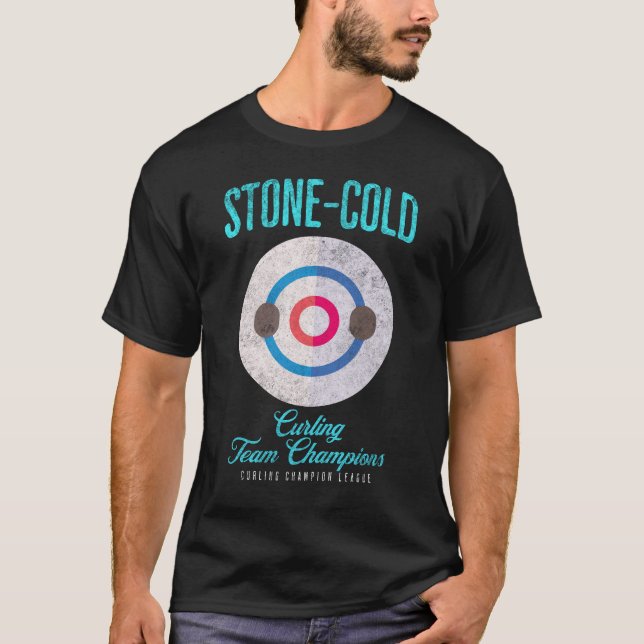 Stone-Cold Curling Champions T-Shirt (Front)