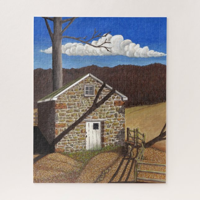 Stone Colonial Spring House Jigsaw Puzzle (Vertical)