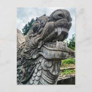 Stone Dragon, Hue Graveyard, Vietnam Postcard