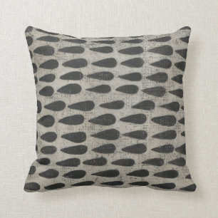 Stone - Drops Throw Pillow