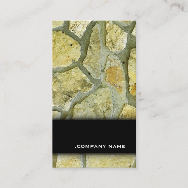 Stone • Elegant Business Card (Front)