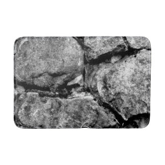 Stone faces Medium Bath Mat