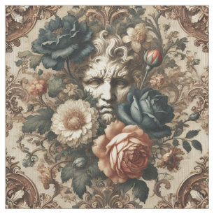 Stone Faces & Tired Nights – Gothic Statement Tile Fabric