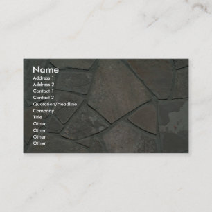 Stone floor business card