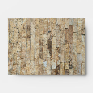 Stone geometric pattern envelope