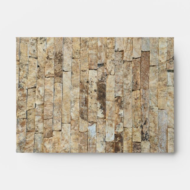 Stone geometric pattern envelope (Front)