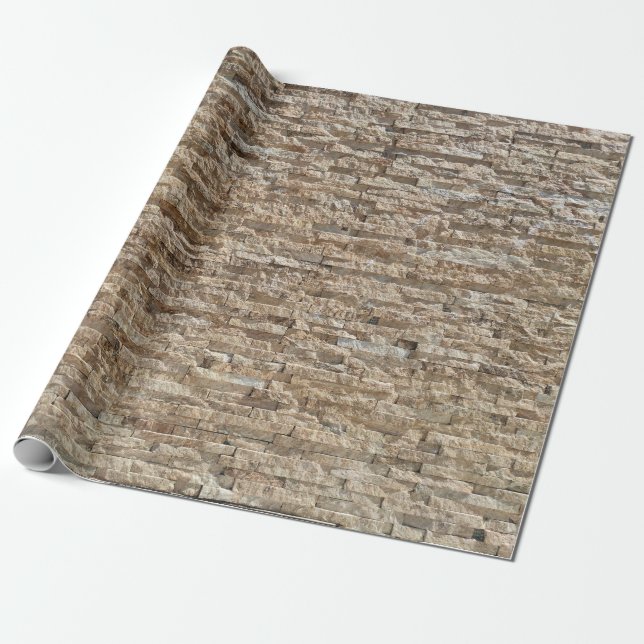 Stone geometric pattern wrapping paper (Unrolled)