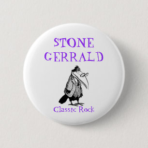STONE GERRALD, Classic Rock 2 Inch Round Button