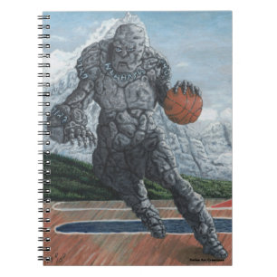 Stone Golem Jouer Basketball Carnet Graphique
