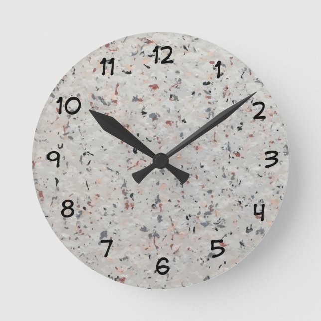 Stone Granite Look Designer Wall Clocks (Front)