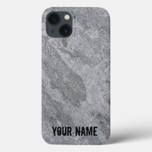 Stone granite structure grey stoneware iPhone 13 case