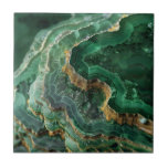 Stone Green Gold Agate Marble  Tile<br><div class="desc">This design may be personalized by choosing the Edit Design option. You may also transfer onto other items. Contact me at colorflowcreations@gmail.com or use the chat option at the top of the page if you wish to have this design on another product or need assistance with this design. I am...</div>