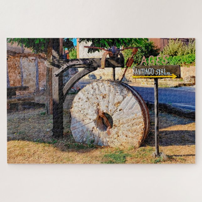 Stone grinding wheel  jigsaw puzzle (Horizontal)