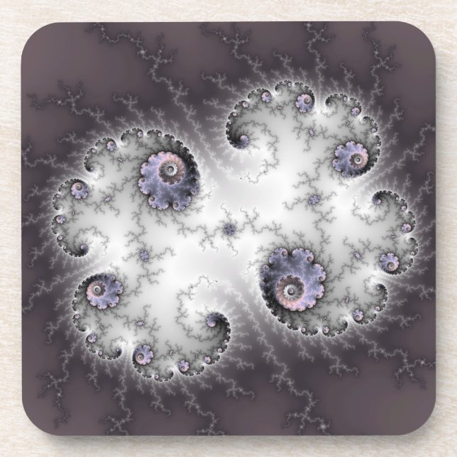 Stone Guardian - Fractal Art Coaster (Front)