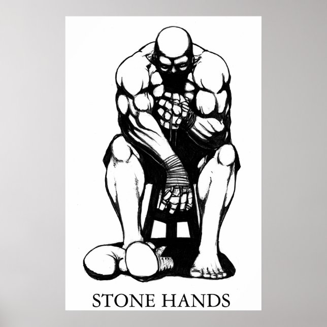 Stone Hands Boxer Poster (Front)