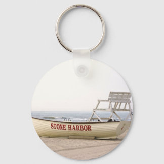Stone Harbour Boat Keychain