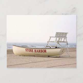 Stone Harbour Boat Postcard