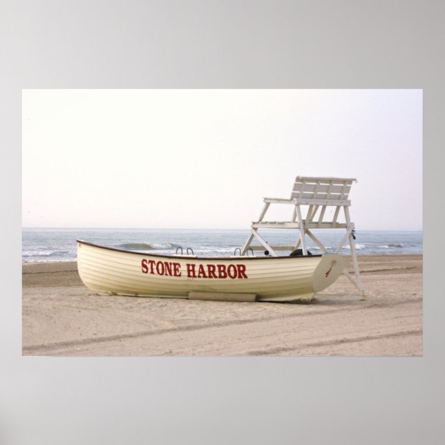 Stone Harbour Boat Print (Front)