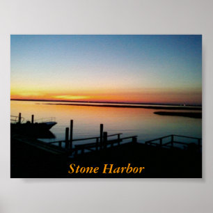 Stone Harbour Dock Print