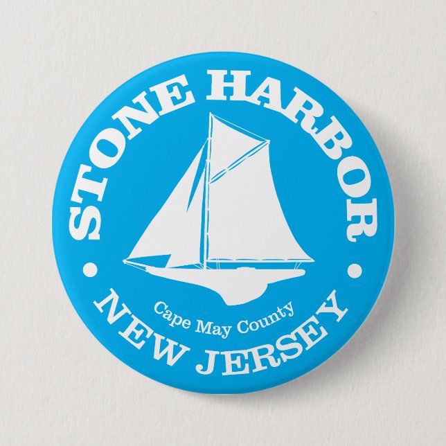 Stone Harbour (sloop) 3 Inch Round Button (Front)