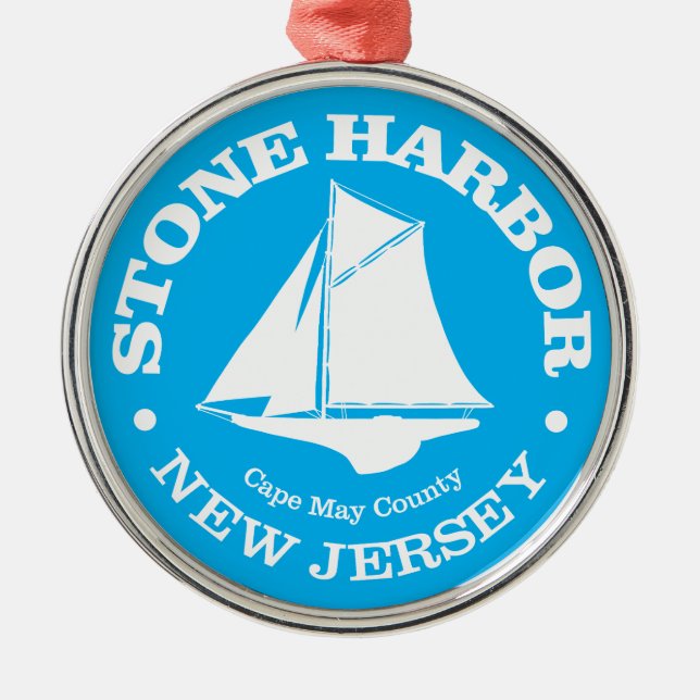 Stone Harbour (sloop) Metal Ornament (Front)