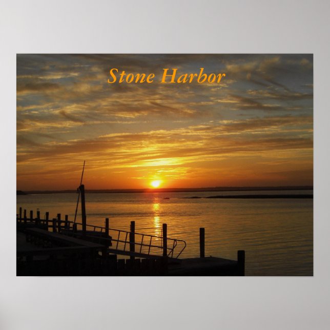 Stone Harbour Sunset Print (Front)