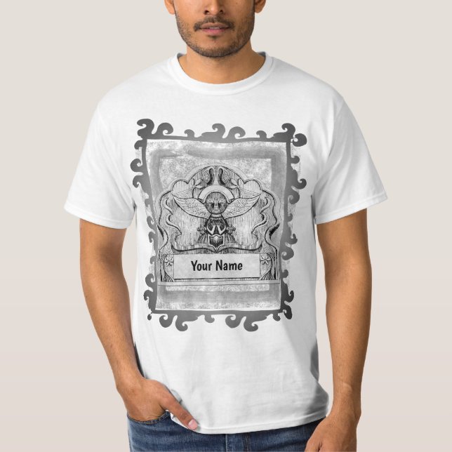 Stone Head Angel  T-Shirt (Front)