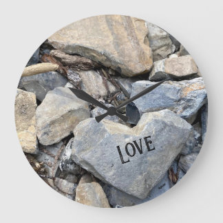 stone heart clock
