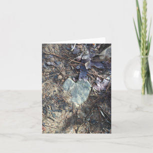 stone heart notecard (love is all around)