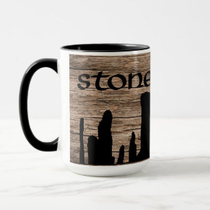 Stone Hugger Distressed "wood" Mug