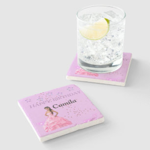Stone inn. happy birthday souvenirs coaster