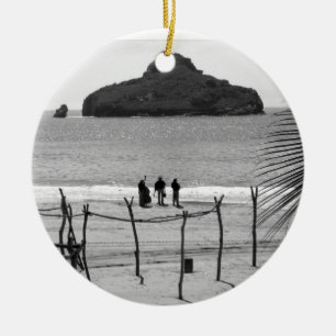 Stone Island, Mexico Ceramic Ornament