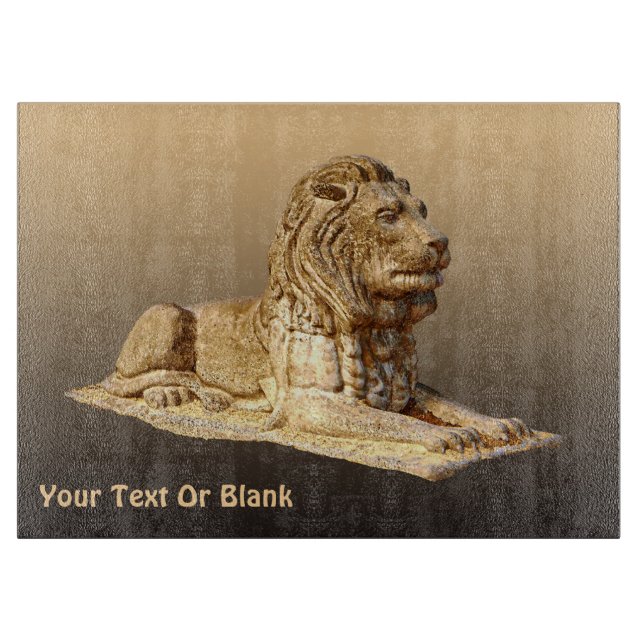 Stone Lion Cutting Board (Front)