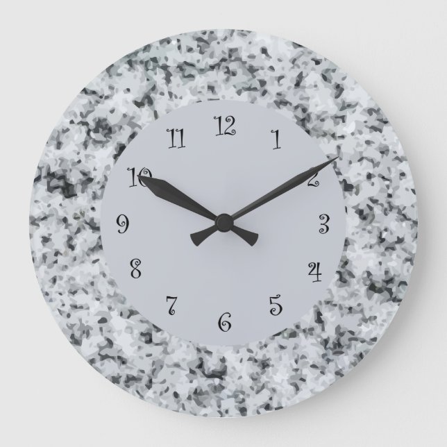 Stone Look Kitchen Large Clock (Front)