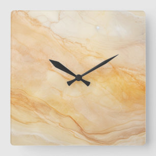 Stone Look Kitchen Wall Clocks Earthtone