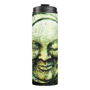 Stone man in the moon crescent moon face thermal tumbler