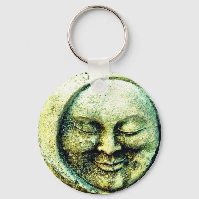 Stone man in the moon keychain (Front)
